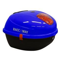 RACCEWAY Zadný kufor k elektroskútru Century modrý lesklý RACCEWAY Zadný kufor k elektroskútru Century modrý lesklý