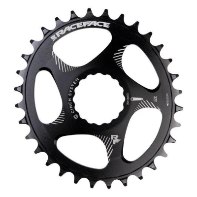 RACE FACE Single Direct Mount Oval, N/w 34t 10-12spd černý převodník