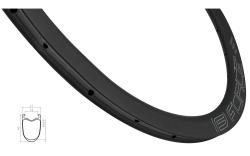 Force Ráfek siln. plášťový KARBON DISC 40mm, 24děr