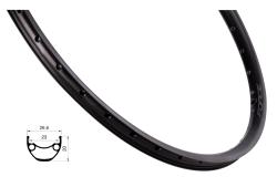 Force Ráfek XC DISC 559x23, 32děr, černý