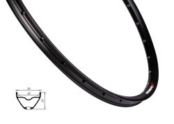 REMERX Ráfek RX 2027, 622x27, 28d, černý REMERX Ráfek RX 2027, 622x27, 28d, černý