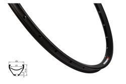 REMERX Ráfek WER 523, 622x23, 32d, černý REMERX Ráfek WER 523, 622x23, 32d, černý