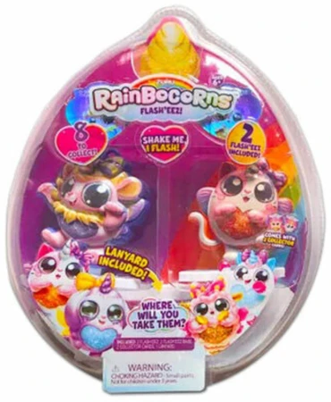 Rainbocorns Flash set 2 figurky sběratelské na baterie 8 druhů Světlo