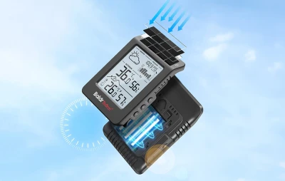 RainPoint BALDRTHERM B0596WT2H2P-V1 černá solární meteorologická stanice