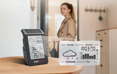 RainPoint BALDRTHERM B0596WT2H2P-V1 černá solární meteorologická stanice