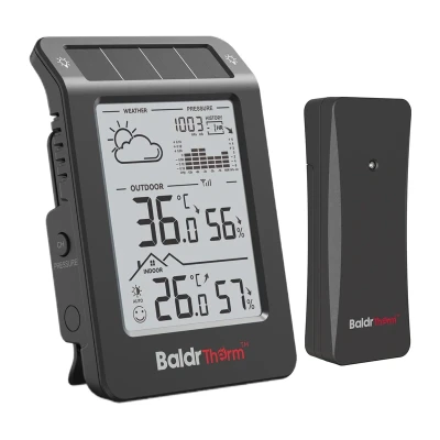 RainPoint BALDRTHERM B0596WT2H2P-V1 černá solární meteorologická stanice