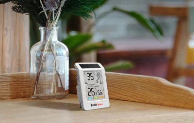 RainPoint BALDRTHERM HCS596WB bílý solární Wi-Fi termohygrometr