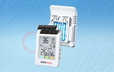 RainPoint BALDRTHERM HCS596WB bílý solární Wi-Fi termohygrometr
