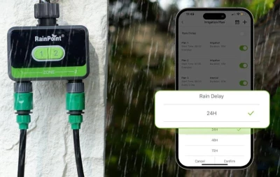 Rainpoint Dvojzónový ovládač zavlažovania s aplikáciou