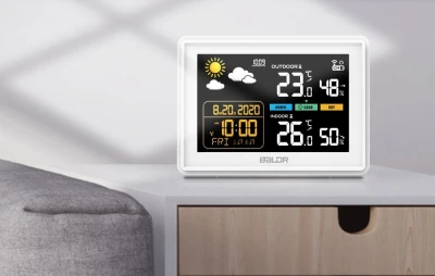 RainPoint BALDRTHERM B0359WST2H2PR bílá meteorologická stanice s venkovním senzorem