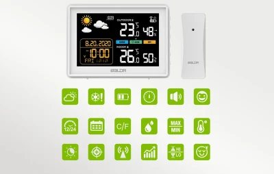 RainPoint BALDRTHERM B0359WST2H2PR bílá meteorologická stanice s venkovním senzorem