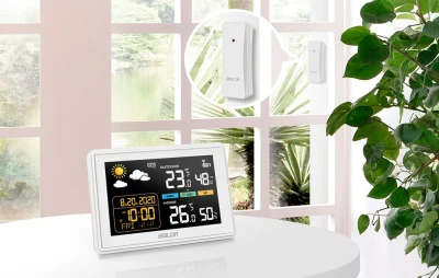 RainPoint BALDRTHERM B0359WST2H2PR bílá meteorologická stanice s venkovním senzorem