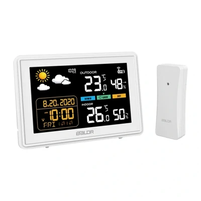 RainPoint BALDRTHERM B0359WST2H2PR bílá meteorologická stanice s venkovním senzorem