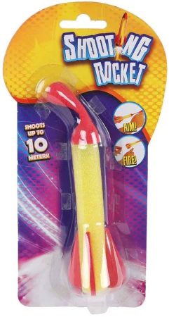 Raketa soft vystřelovací ToysTrends pěnová na kartě