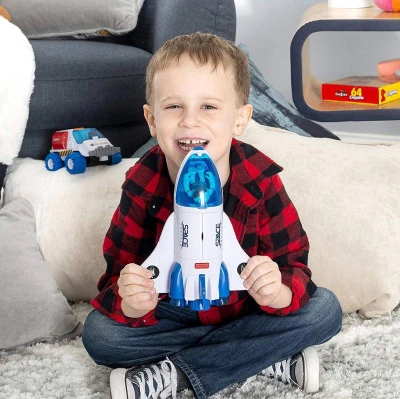 Raketoplán vesmírný set s kosmonautem na baterie Světlo Zvuk