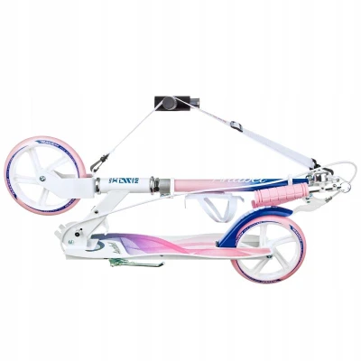 Raven Anabel 200mm navy/pink dětská koloběžka s ruční brzdou