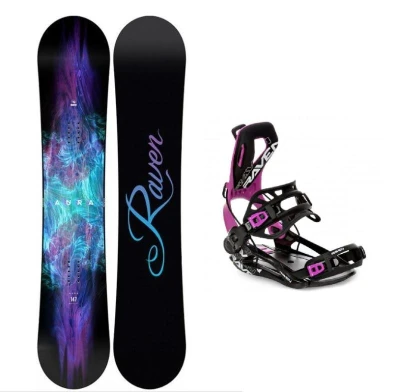 Raven Aura dámský snowboard + Raven FT360 black/fuchsia vázání Raven Aura dámský snowboard + Raven FT360 black/fuchsia vázání