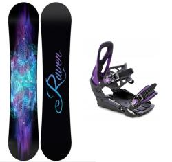 Raven Aura dámsky snowboard + Raven S230 Black/violet viazanie