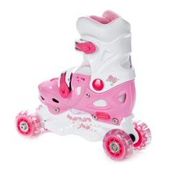 Raven Balloon růžové 4v1 dětské kolečkové brusle POUZE EU 29-32 (VÝPRODEJ)