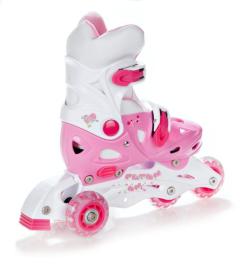 Raven Balloon růžové 4v1 dětské kolečkové brusle POUZE EU 29-32 (VÝPRODEJ)