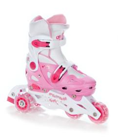Raven Balloon růžové 4v1 dětské kolečkové brusle POUZE EU 29-32 (VÝPRODEJ)
