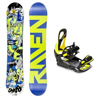 Raven Bang junior mini dětský snowboard + Raven S230 lime vázání Raven Bang junior mini dětský snowboard + Raven S230 lime vázání
