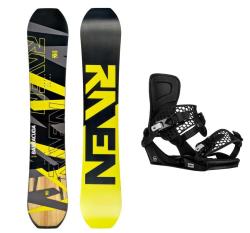 Raven Barracuda Carbon Lime pánsky snowboard + Gravity Indy black pánske snb viazanie Raven Barracuda Carbon Lime pánsky snowboard + Gravity Indy black pánske snb viazanie