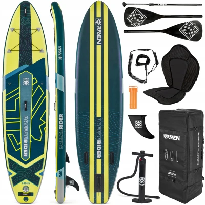 Raven BreezeRider 340 cm Navy/Lime paddleboard + sedačka + držák GoPro