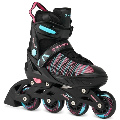 Raven Cande Black/Blue/Pink dětské inline brusle