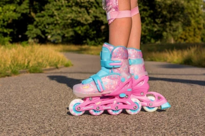 Raven Caramell LED dětské kolečkové inline brusle - svítící kola