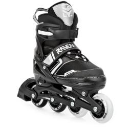 Raven Helixi BLACK/GREY dětské kolečkové brusle 4v1 - svítící kolo