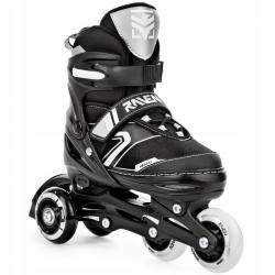 Raven Helixi BLACK/GREY dětské kolečkové brusle 4v1 - svítící kolo