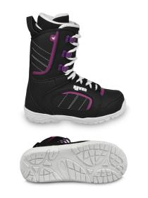 Raven Dahlia Carbon Mint/Pink dámský snowboard + Raven Fastec FT360 black/fuchsia vázání + Raven Diva boty