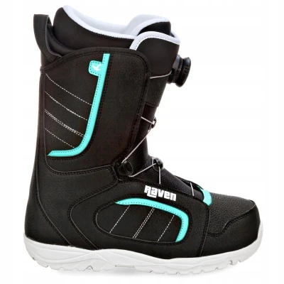 Raven Dahlia Carbon Mint/Pink dámský snowboard + Raven Fastec FT360 black/mint vázání + Raven Diva MOZ black/mint boty