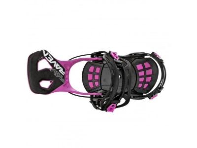 Raven Dahlia Carbon Mint/Pink dámský snowboard + Raven FT360 black/fuchsia vázání + Gravity Aura Atop black obuv