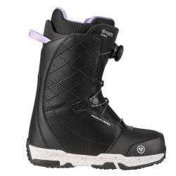 Raven Dahlia Carbon Mint/Pink dámský snowboard + Raven FT360 black/fuchsia vázání + Gravity Aura Atop black obuv