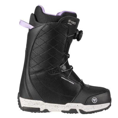 Raven Dahlia Carbon Mint/Pink dámský snowboard + Raven FT360 black/fuchsia vázání + Gravity Aura Atop black obuv