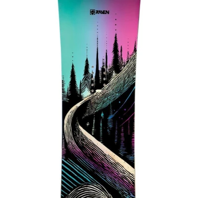 Raven Dahlia Carbon Mint/Pink dámský snowboard + Raven S230 Black vázání