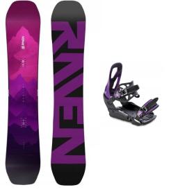 Raven Destiny dámsky snowboard + Raven S230 Black/violet viazanie