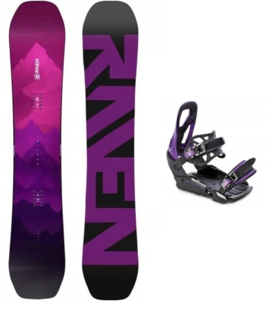 Raven Destiny dámský snowboard + Raven S230 Black/violet vázání + sleva 400,- na příslušenství Raven Destiny dámský snowboard + Raven S230 Black/violet vázání + sleva 400,- na příslušenství