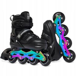 Raven Drill Black/Neo Chrome 2v1 dětské brusle POUZE EU 30-33, pánský (hokejový) (VÝPRODEJ)