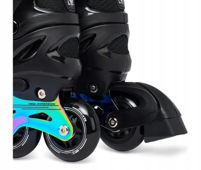 Raven Drill Black/Neo Chrome 2v1 dětské brusle