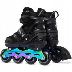 Raven Drill Black/Neo Chrome dětské kolečkové brusle