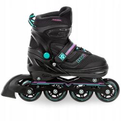 Raven Drill mint/pink dětské brusle 2v1 POUZE EU 38-41, dámský (se zoubky) (VÝPRODEJ)
