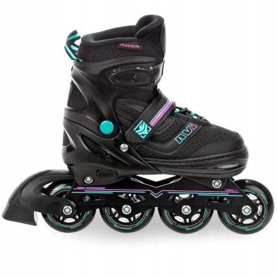 Raven Drill mint/pink dětské brusle 2v1 POUZE EU 38-41, dámský (se zoubky) (VÝPRODEJ)