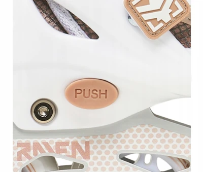 Raven Drill White/Coffee ABEC7 kolečkové brusle