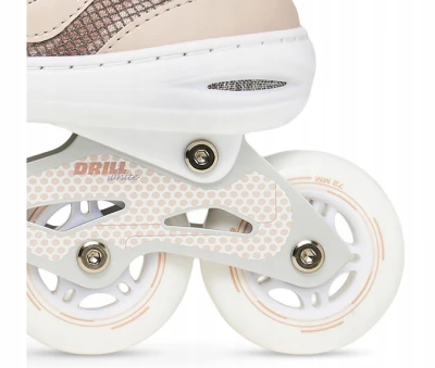 Raven Drill White/Coffee ABEC7 kolečkové brusle