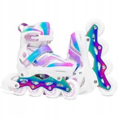 Raven Drill White/Neo Chrome dětské kolečkové brusle Raven Drill White/Neo Chrome dětské kolečkové brusle
