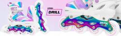 Raven Drill White/Neo Chrome detské kolieskové korčule