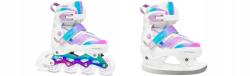 Raven Drill White/Neo Chrome 2v1 dětské kolečkové brusle